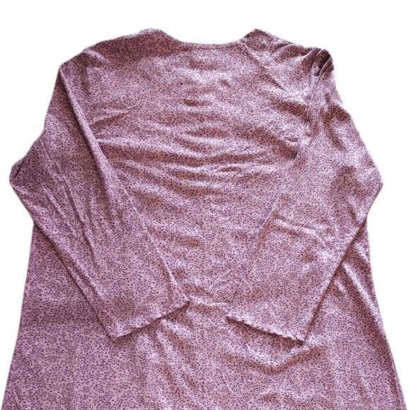 Celestial Dreams 2014 Pink Purple Floral Long Sleeve Midi Nightgown Plussize 3X - Picture 10 of 15